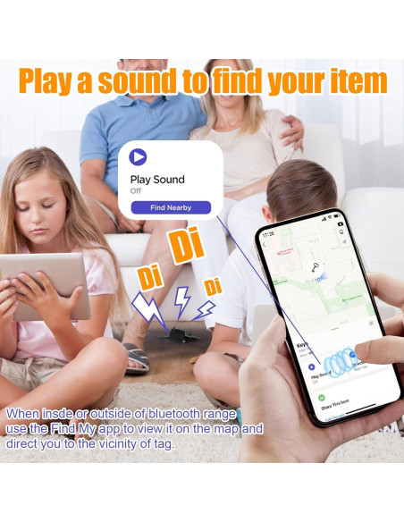 Etiqueta de Rastreo Bluetooth FYSCKEJI - Paquete de 4, IP67 Etiqueta de Rastreo Bluetooth FYSCKEJI - Paquete de 4, IP67