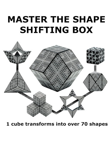 SHASHIBO Cubo Magnético Antiestrés 70 Formas 6.35cm