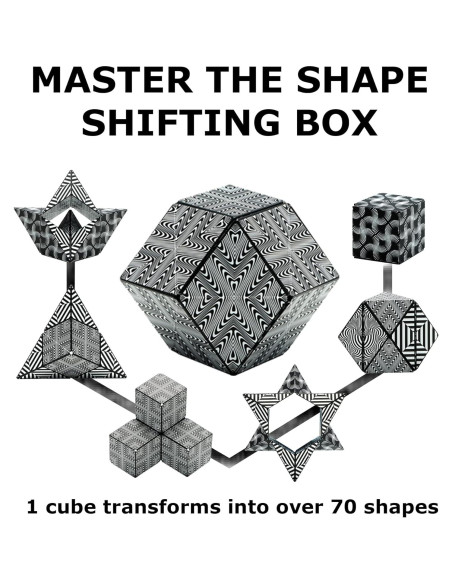 SHASHIBO Cubo Magnético Antiestrés 70 Formas 6.35cm SHASHIBO Cubo Magnético Antiestrés 70 Formas 6.35cm