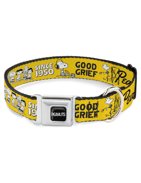 Collar para Perros Peanuts Buckle-Down 40.6-58.4 cm Amarillo Collar para Perros Peanuts Buckle-Down 40.6-58.4 cm Amarillo