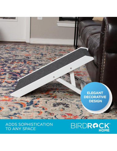 Rampa Ajustable para Mascotas BIRDROCK HOME Blanca 33 cm