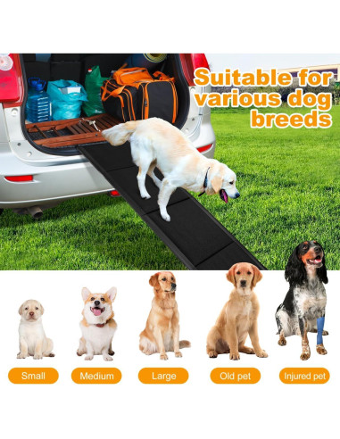 Rampa para Perros CALLARON 180x51 cm Plegable Antideslizante