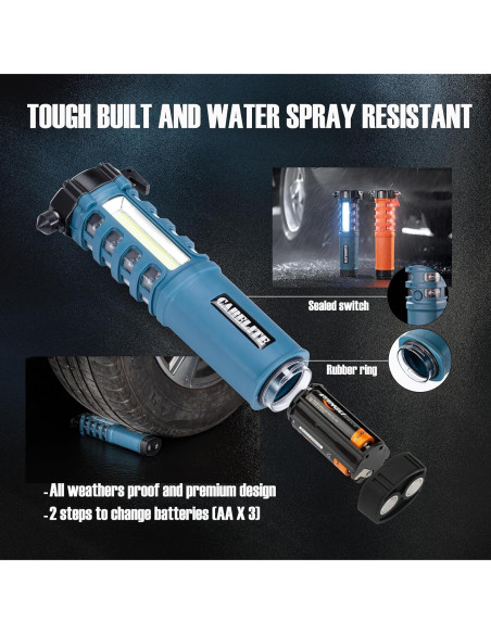 Linterna de Emergencia Carelite 5 en 1 LED Azul Linterna de Emergencia Carelite 5 en 1 LED Azul