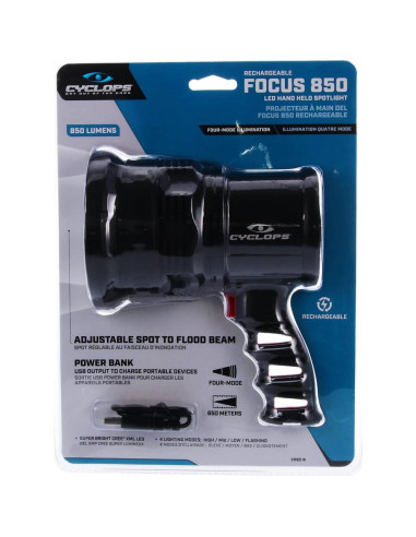 Foco Recargable Cyclops CYC-SPL850 850 Lúmenes LED