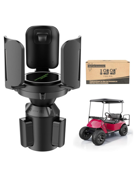 Soporte de Vaso Ajustable 10L0L para Carro de Golf Universal Soporte de Vaso Ajustable 10L0L para Carro de Golf Universal