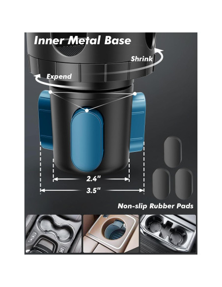 Soporte para Teléfono en Portavasos ANCHOM 2 en 1 Universal Soporte para Teléfono en Portavasos ANCHOM 2 en 1 Universal