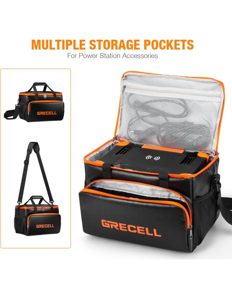 Bolsa de transporte GRECELL para estaciones de energía 32x24x21 cm Bolsa de transporte GRECELL para estaciones de energía 32x24x21 cm