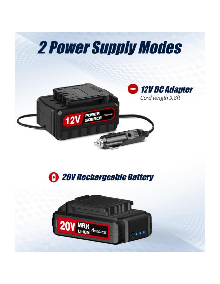 Compresor de Aire Portátil AVID POWER 20V Inalámbrico 30 LPM Compresor de Aire Portátil AVID POWER 20V Inalámbrico 30 LPM