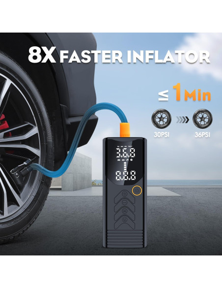 Compresor de Aire Portátil BITTON P008BK 150 PSI 20000mAh Compresor de Aire Portátil BITTON P008BK 150 PSI 20000mAh