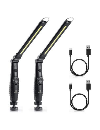 Luz de Trabajo LED ORHOMELIFE 750 Lúmenes Plegable 2 Paquete