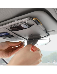 Organizador de Visera de Sol para Auto SADYFON 2 Paquetes Gris 2