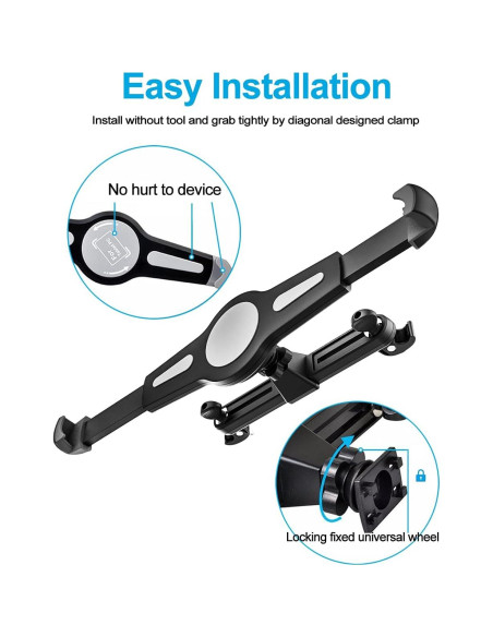Soporte Universal para Tabletas Phichy en Reposacabezas Auto 9.5-14.5" Soporte Universal para Tabletas Phichy en Reposacabezas Auto 9.5-14.5"