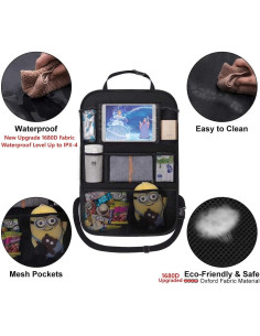 Organizador de Asiento Trasero ONE PIX para Automóvil Negro 2