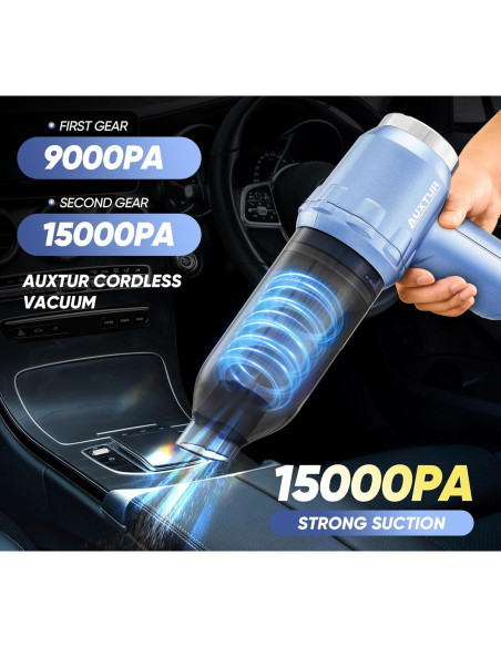 Aspiradora Portátil Inalámbrica AUXTUR 120W HEPA 200ml Aspiradora Portátil Inalámbrica AUXTUR 120W HEPA 200ml