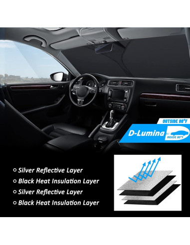Protector Solar D-Lumina para Parabrisas GMC Sierra 2019-2025