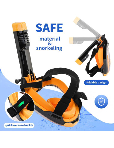 Máscara de Snorkel Body+ Cara Completa Antivaho S/M