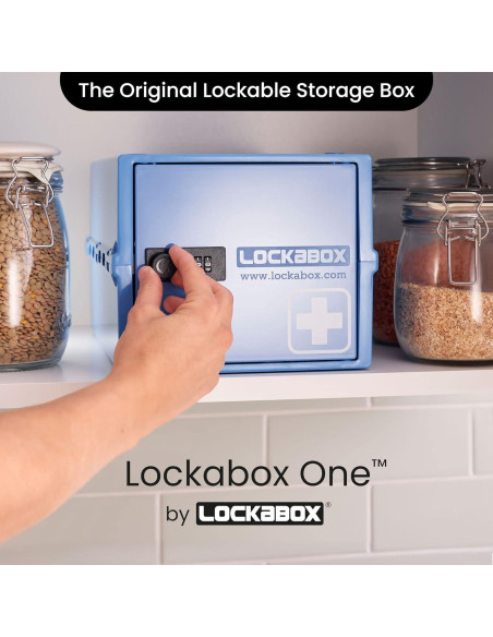 Lockabox One Caja de Seguridad para Medicamentos Medi Blue Lockabox One Caja de Seguridad para Medicamentos Medi Blue
