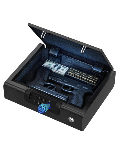 Caja Fuerte Biométrica BILLCONCH para Pistolas 25.4x8.1cm