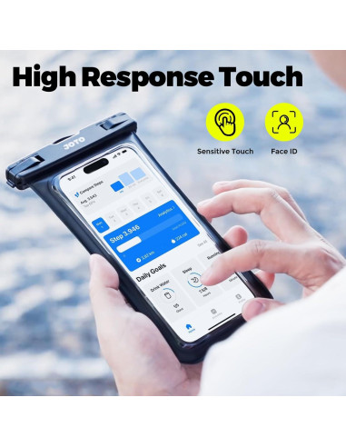 Funda Impermeable JOTO para Teléfonos hasta 17 cm - Negro