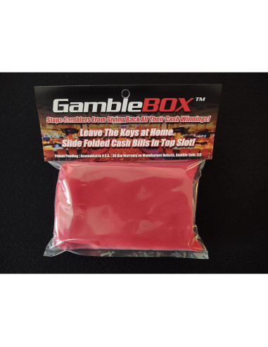 Caja de Seguridad Gamblebox Original con Bolsa de Terciopelo Rojo