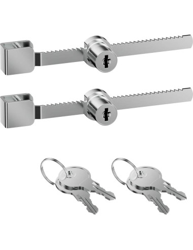 Cerradura de Trinquete PawGlow para Vidrio 4-8mm - Paquete de 2