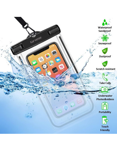 Funda Impermeable Karvense 4 Pzs para Teléfono 6.9"