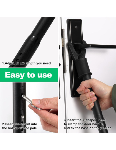 Barra de Seguridad Ajustable Lcokeiy para Puertas Deslizantes - 2 Piezas Barra de Seguridad Ajustable Lcokeiy para Puertas Deslizantes - 2 Piezas