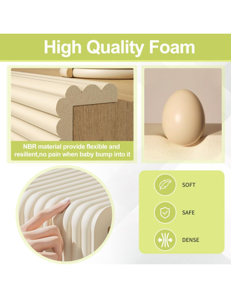 Protector de Esquinas para Bebés DBYDBY 2m Marrón Espuma Suave Protector de Esquinas para Bebés DBYDBY 2m Marrón Espuma Suave