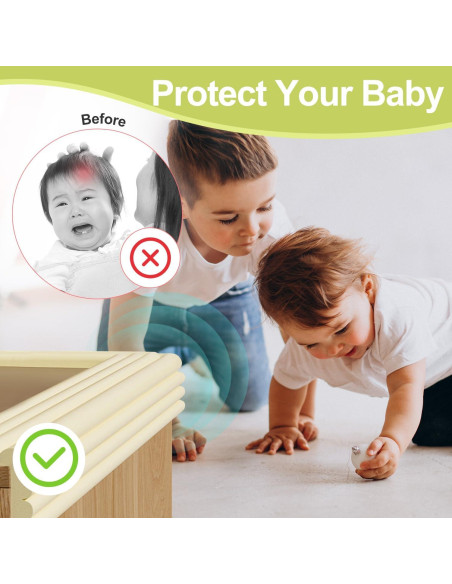 Protector de Esquinas para Bebés DBYDBY 2m Marrón Espuma Suave Protector de Esquinas para Bebés DBYDBY 2m Marrón Espuma Suave