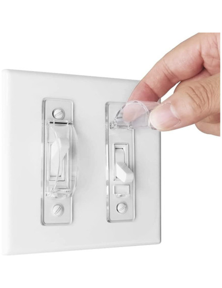 Cubierta de Interruptor de Luz ILIVABLE Transparente 2 Paquete Cubierta de Interruptor de Luz ILIVABLE Transparente 2 Paquete