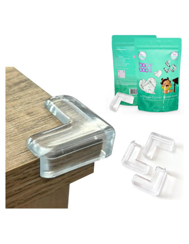 Protectores de Esquinas Transparentes Boo Boo Safe - 12 Piezas