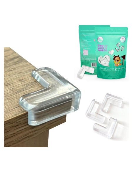 Protectores de Esquinas Transparentes Boo Boo Safe - 12 Piezas Protectores de Esquinas Transparentes Boo Boo Safe - 12 Piezas