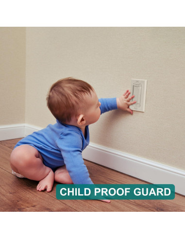 Protector de Interruptor de Luz CLYMENE Estilo Rocker 2 Pzas