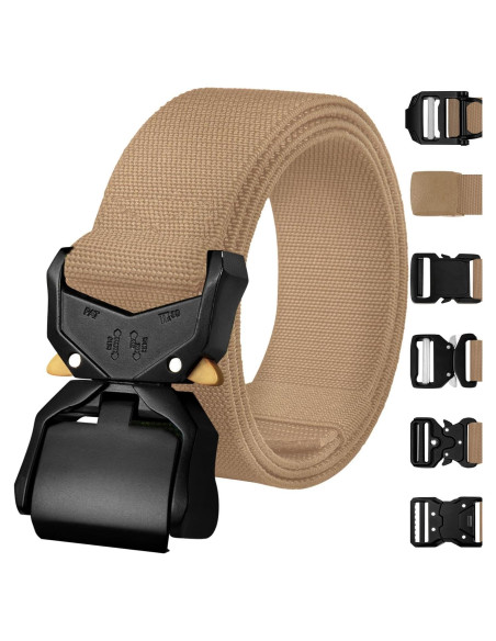 Cinturón Táctico TECEUM Coyote M - Nylon 91-107 cm Cinturón Táctico TECEUM Coyote M - Nylon 91-107 cm