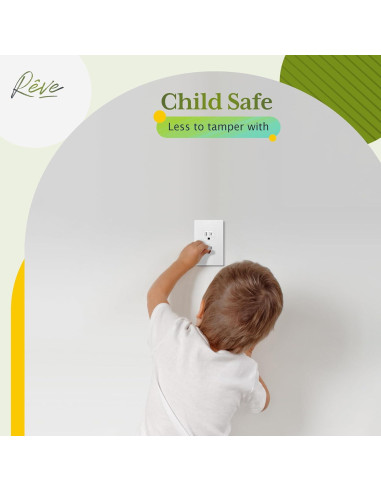 Placa de Pared Dúplex TG Mediana Sin Tornillos 12.39x7.91cm Blanco (Paquete de 10)
