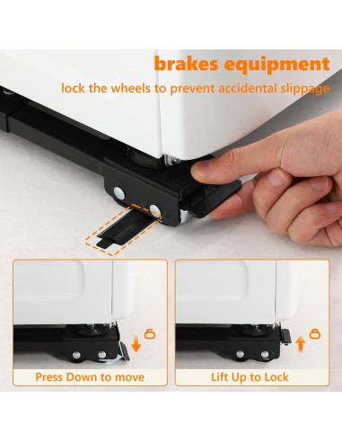 Rodillos de Electrodomésticos LUCKUP Ajustables 43-69 cm 299 kg