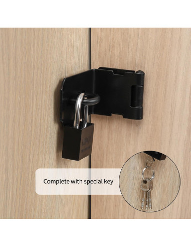 Cerradura de Hasp de Acero Inoxidable 10.16 cm con Llave