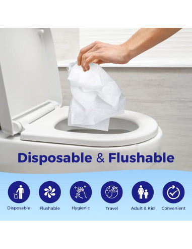 Cubiertas de Asiento de Inodoro Desechables YGDZ XL 110 Piezas