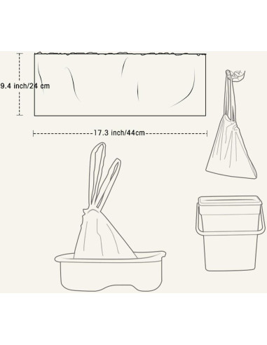 Paquete de 100 forros desechables UYICOO para inodoro 42x24cm