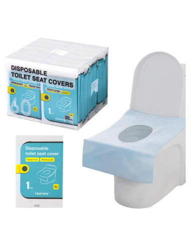 Cubiertas de Asiento de Inodoro Desechables TRIPTIPS 60 Unidades
