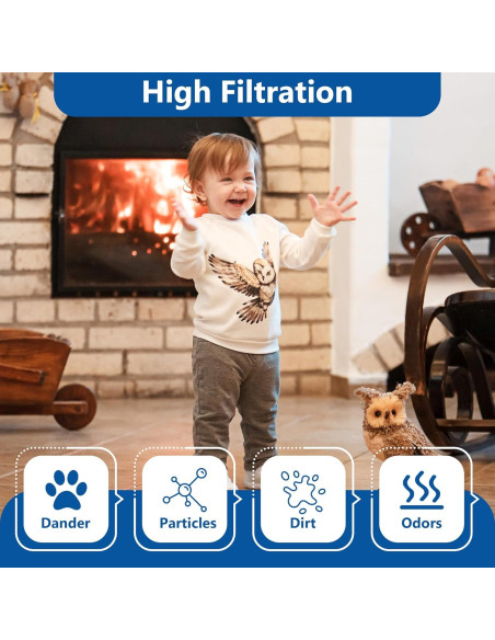 Filtro de Humidificador Funmit HWF100 - 6 Paquetes de Reemplazo Filtro de Humidificador Funmit HWF100 - 6 Paquetes de Reemplazo