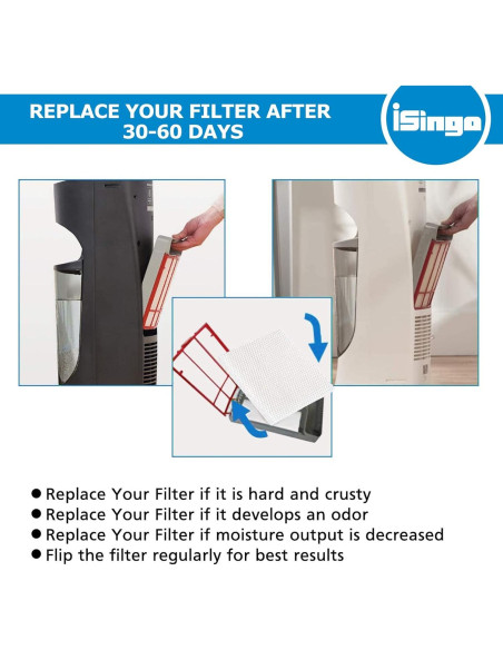 Filtro T Humidificador iSingo HFT600 Compatible Honeywell 4 Pzas Filtro T Humidificador iSingo HFT600 Compatible Honeywell 4 Pzas