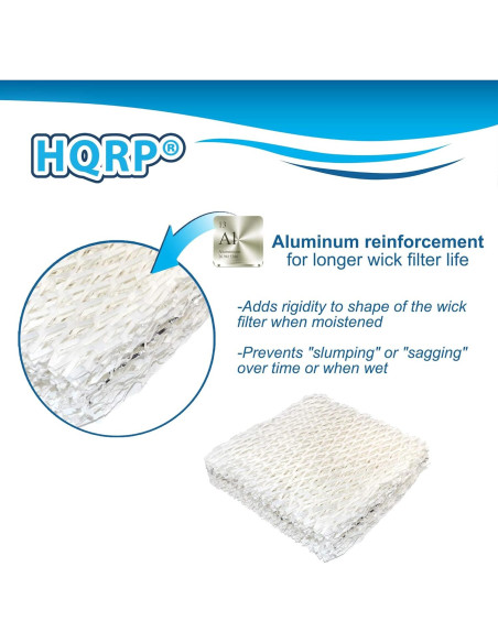 Filtro de Mecha HQRP 2-Pack para Humidificadores Sears Kenmore Filtro de Mecha HQRP 2-Pack para Humidificadores Sears Kenmore