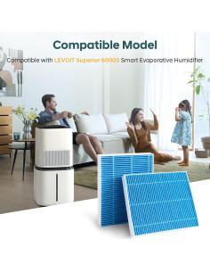 Filtros de Repuesto para Humidificador LEVOIT 6000S - 8+4 Unidades 2