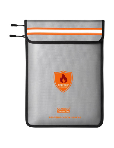 Bolsa a Prueba de Fuego QLYNUDO A4 Impermeable y Reflectante