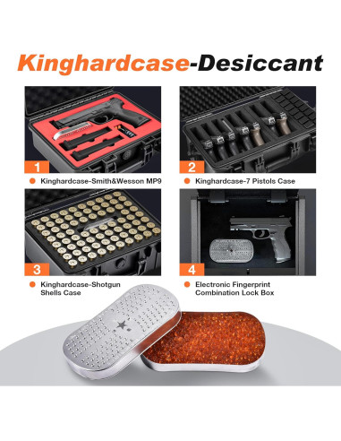 Deshumidificador de gel de sílice Kinghardcase KHC-3322697 2 Piezas