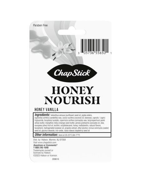 Bálsamo Labial ChapStick Miel Nutritivo 3 Tubos 12.7g Bálsamo Labial ChapStick Miel Nutritivo 3 Tubos 12.7g