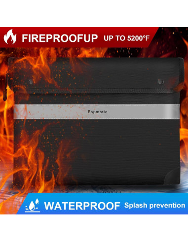 Bolsa de Documentos a Prueba de Fuego Espmotic 36x27 cm Impermeable