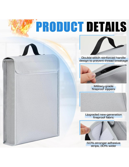 Bolsa Ignífuga Moinchore 2 Pcs 40.1x30 cm Impermeable Bolsa Ignífuga Moinchore 2 Pcs 40.1x30 cm Impermeable