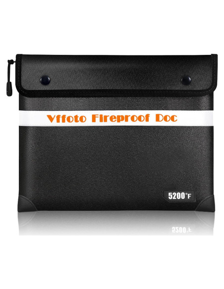 Bolsa de Documentos a Prueba de Fuego Vffoto 36.1x27.9 cm Negra Bolsa de Documentos a Prueba de Fuego Vffoto 36.1x27.9 cm Negra